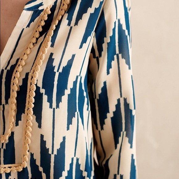 Maeve Anthropologie Rohana Embellished Blouse | size 4 - Picture 2 of 6